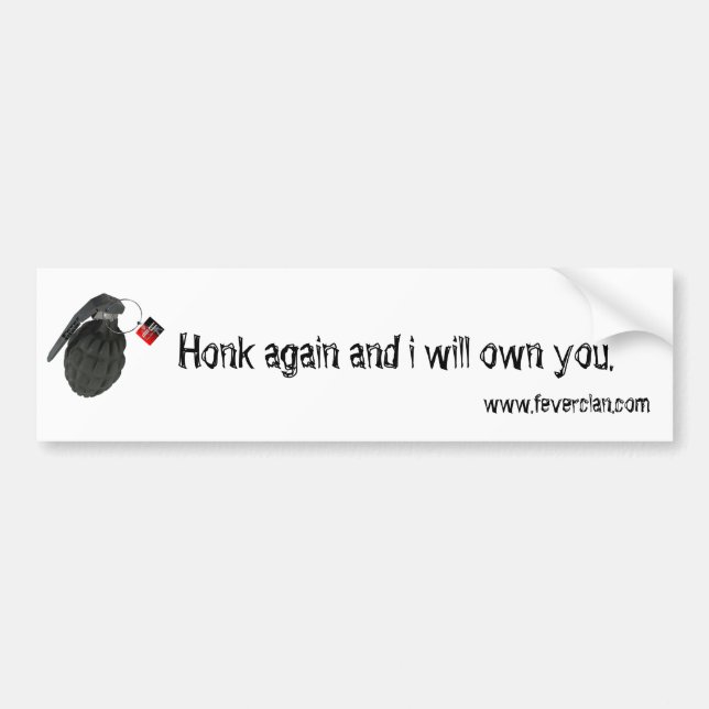 Honk-Autoaufkleber Autoaufkleber (Vorne)