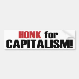 Honk für Kapitalismus! Autoaufkleber