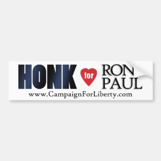 Honk für Ron Paul Autoaufkleber