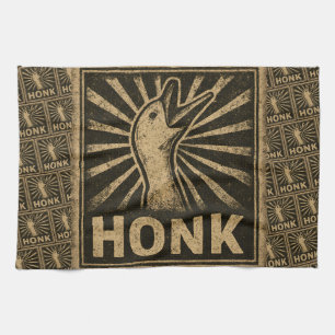 Honk Gans Lustige Ente Huhn Meme Geschirrtuch