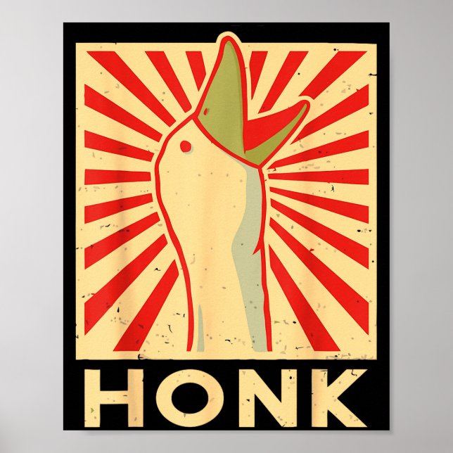 Honk Goose - Funny Duck Chicken Meme Idea  Poster (Vorne)
