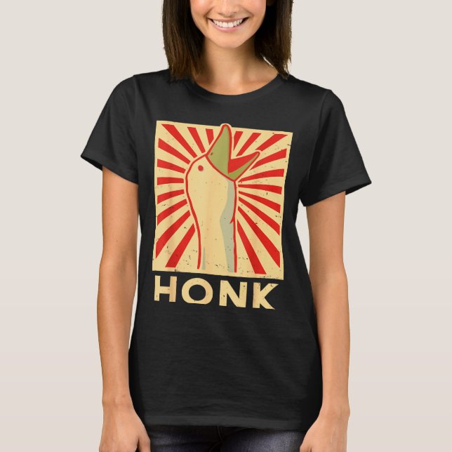 Honk Goose - Funny Duck Chicken Meme Idea  T-Shirt (Vorderseite)