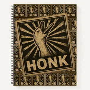 Honk Goose Funny Duck Chicken Meme Notizbuch