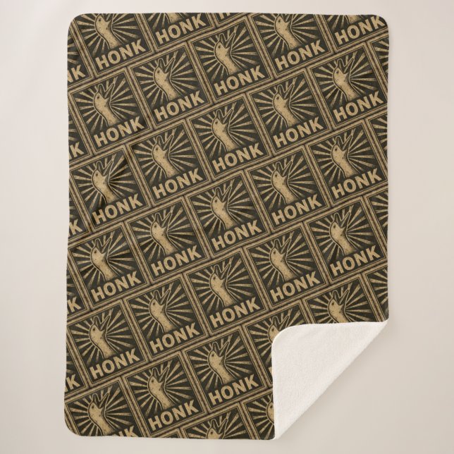 Honk Goose Funny Duck Chicken Meme Sherpadecke (Vorderseite)