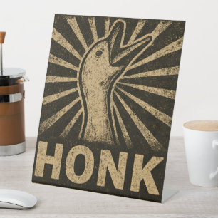 Honk Goose Funny Duck Chicken Meme Sockelschild