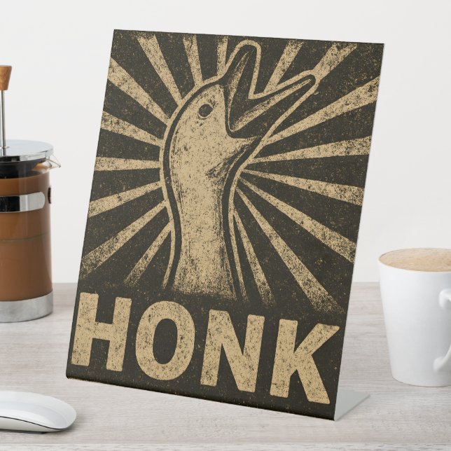 Honk Goose Funny Duck Chicken Meme Sockelschild (In Situ)