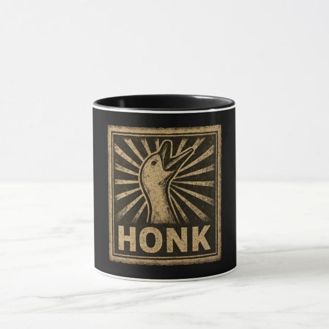 Honk Goose Funny Duck Chicken Meme Tasse (Zentrum)