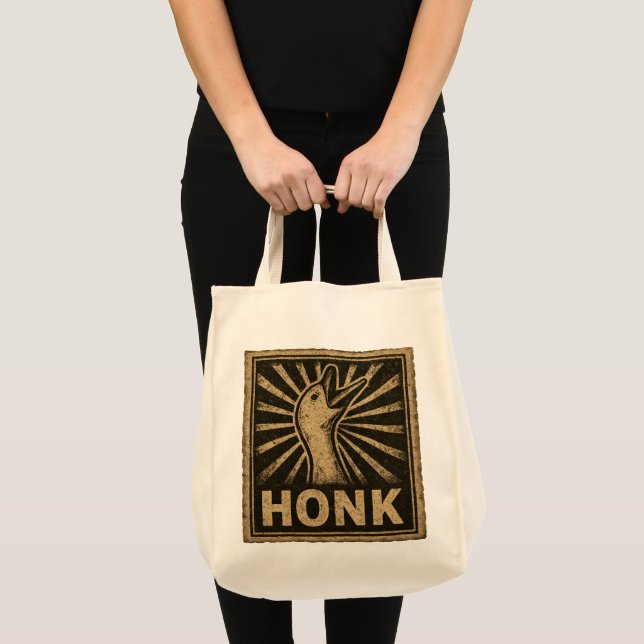 Honk Goose Funny Duck Chicken Meme Tragetasche (Vorderseite (Produkt))