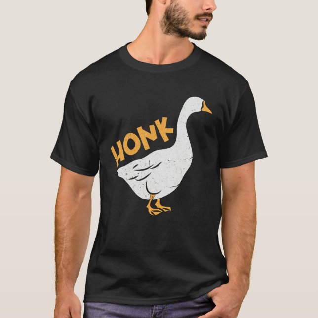 Honk Goose Gamer Meme T-Shirt (Vorderseite)