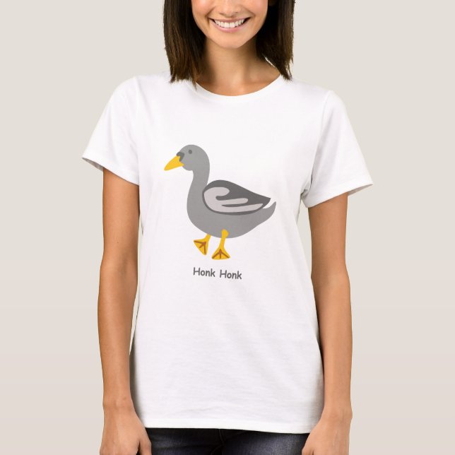 Honk. Honk. Gans T-Shirt (Vorderseite)
