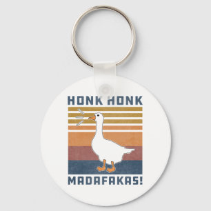 Honk Honk Madafakas Retro Vintag Ente Schlüsselanhänger