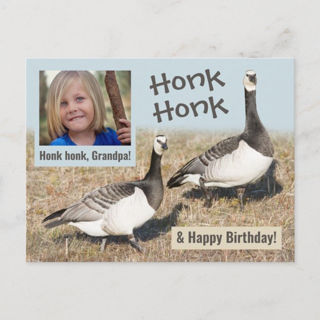 Honk Honk + Opa Geburtstag CC0317 Postkarte (Vorderseite)