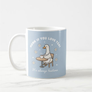 Honk If You Love Tea Cute Goose Mug Kaffeetasse