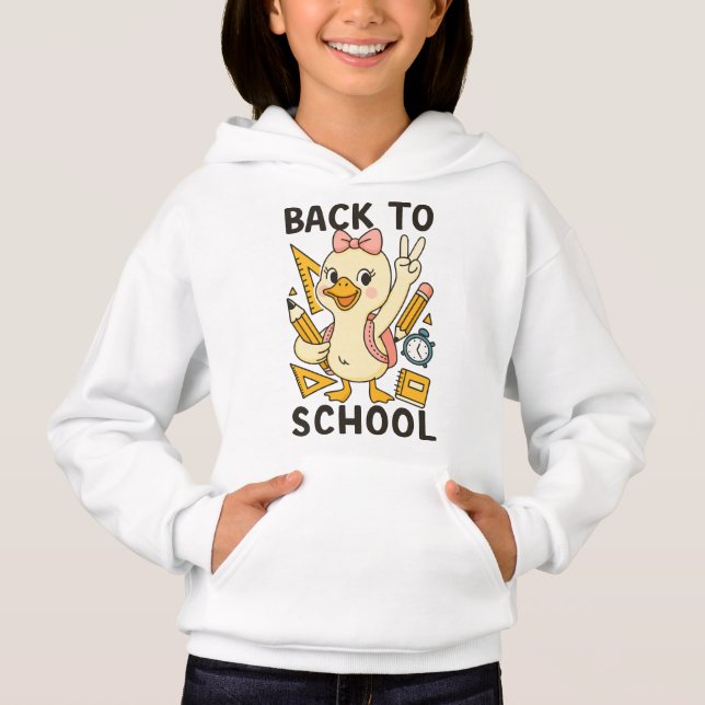 🎒 Honk If You’re Ready for School – Cute Goose Hoodie (Vorderseite)