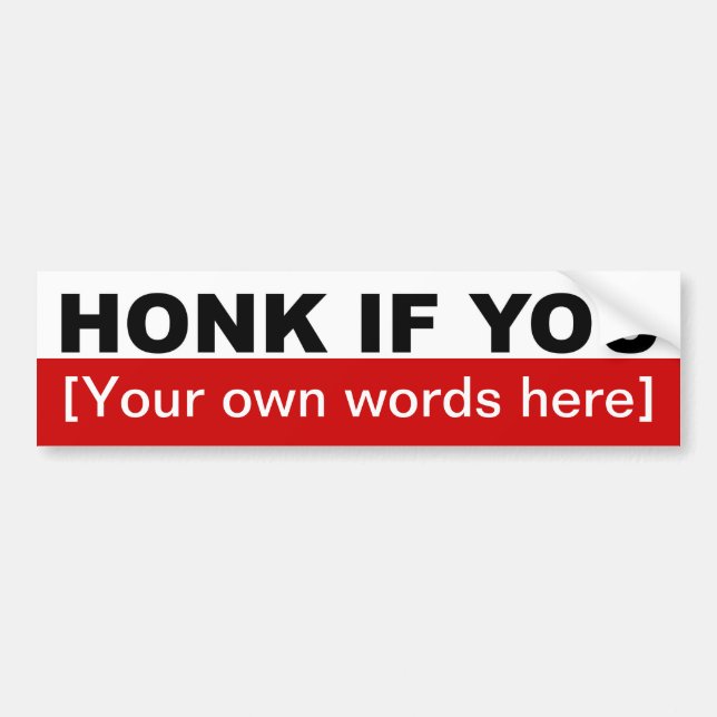 honk-if-you-template-02 autoaufkleber (Vorne)