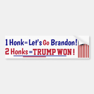 Honk Let's go Brandon Autoaufkleber