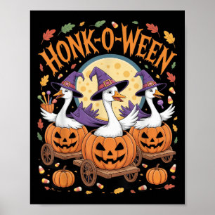 Honk-o-ween Funny-Gänse Halloween-Kostüm für Teil Poster