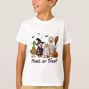 Honk oder Leckerei Goose Halloween Kostümspass T-Shirt