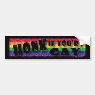 Honk wenn homosexueller Autoaufkleber