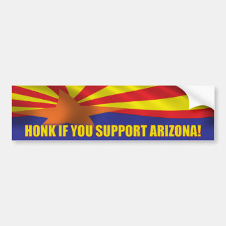 Honk, wenn Sie Arizona stützen! Autoaufkleber