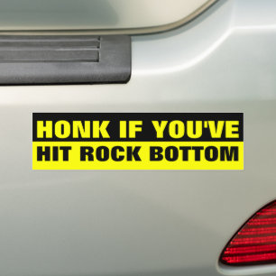 HONK, WENN SIE AUF DIE ROCKBOTTOM HABEN AUTOAUFKLEBER