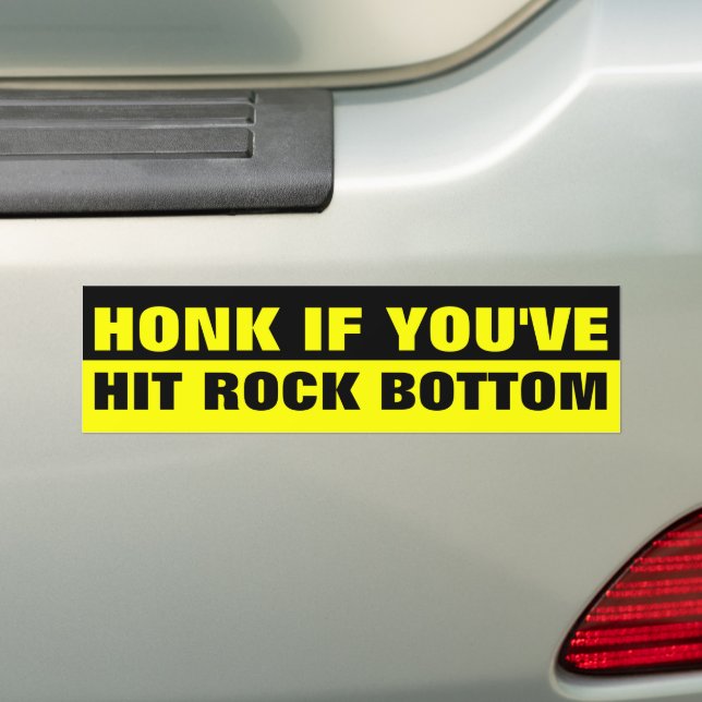 HONK, WENN SIE AUF DIE ROCKBOTTOM HABEN AUTOAUFKLEBER (Auf Auto)