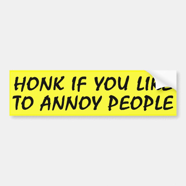 Honk, wenn Sie Autoaufkleber mögen (Vorne)