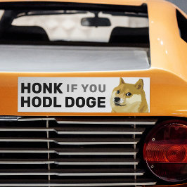 HONK wenn Sie Doge Dogecoin Shiba Inu Stock Autoaufkleber