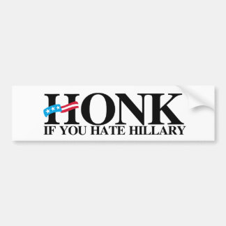 Honk, wenn Sie Hillary - Anti-Hillary - .png Autoaufkleber