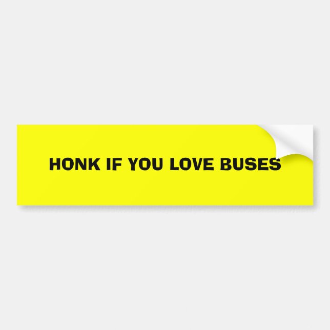 HONK WENN SIE LIEBE-BUSSE AUTOAUFKLEBER (Vorne)