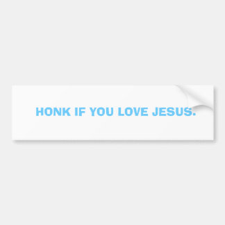 HONK WENN SIE LIEBE JESUS AUTOAUFKLEBER