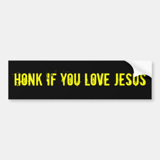 HONK WENN SIE LIEBE JESUS AUTOAUFKLEBER