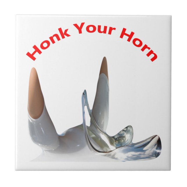 Honk Your Horn Fliese (Vorderseite)