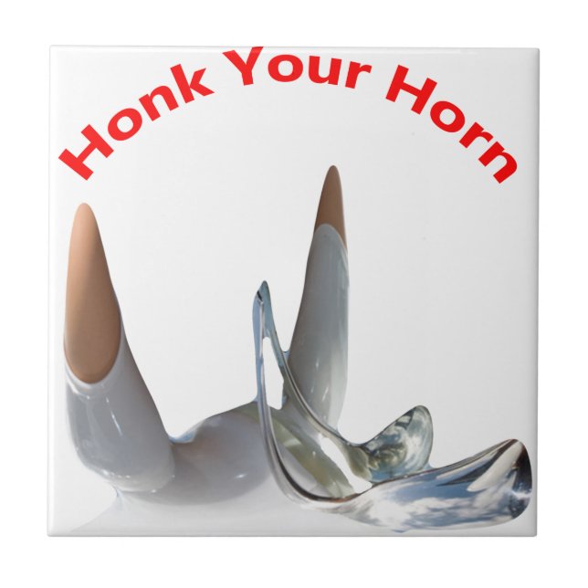 Honk Your Horn Fliese (Vorderseite)