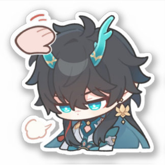 Honkai Star Rail Chibi Dan Heng IL Pat Sticker