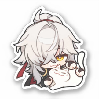 Honkai Star Rail Chibi Jing Yuan Kitty Sticker