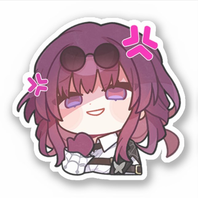 Honkai Star Rail Chibi Kafka Sticker (Vorderseite)