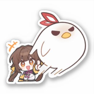 Honkai Star Rail Chibi Sushang Phoenix Sticker