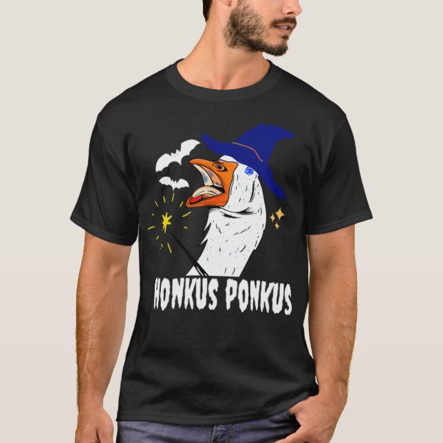 Honkus Ponkus Duck Goose Halloween labrador retrie T-Shirt (Vorderseite)