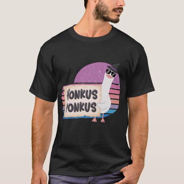 Honkus Ponkus Funny Goose T-Shirt (Vorderseite)