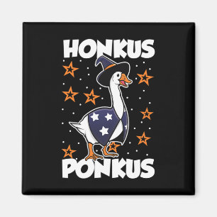 Honkus Ponkus Funny Halloween Hexe Niedliche Gänse Magnet