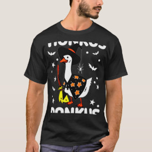 Honkus Ponkus Gänsehaut Halloween Liebhaber Ente N T-Shirt