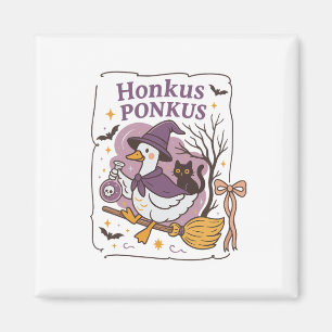 Honkus Ponkus Goose Halloween Hexengoose Albern Go Magnet