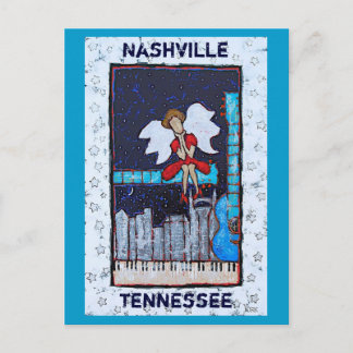 Honky Tonk Angel postcard (Nashville, TN) Postkarte