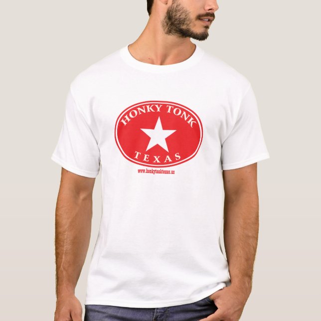 Honky Tonk Texas Oval-Logo T-Shirt (Vorderseite)