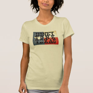 Honky Tonk Texas Vintage Flagge T-Shirt