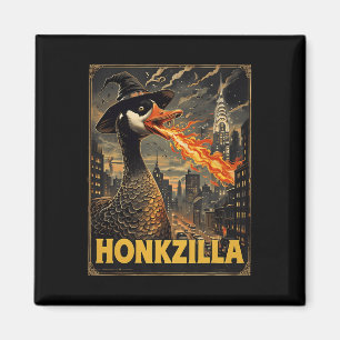 Honkzilla Goose Halloween Albern Gänse Horror Spoo Magnet