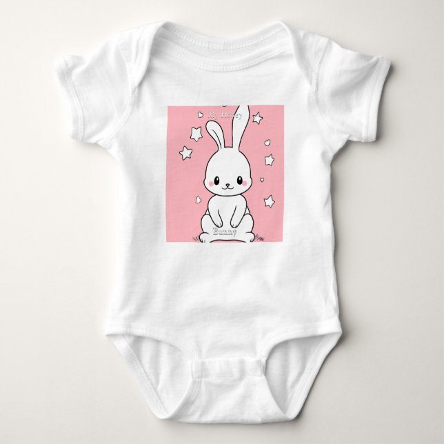 Honney Bunny Baby Bodysuit Strampler (Vorderseite)