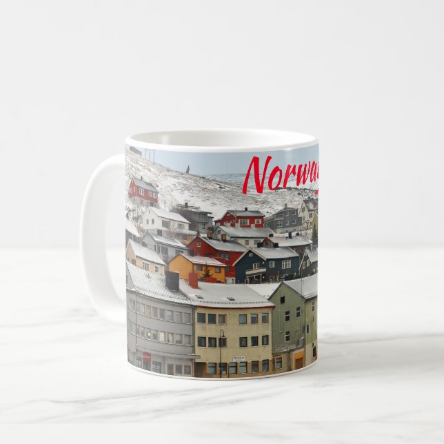 Honningsvåg, Norwegen Kaffeetasse (Vorderseite Links)