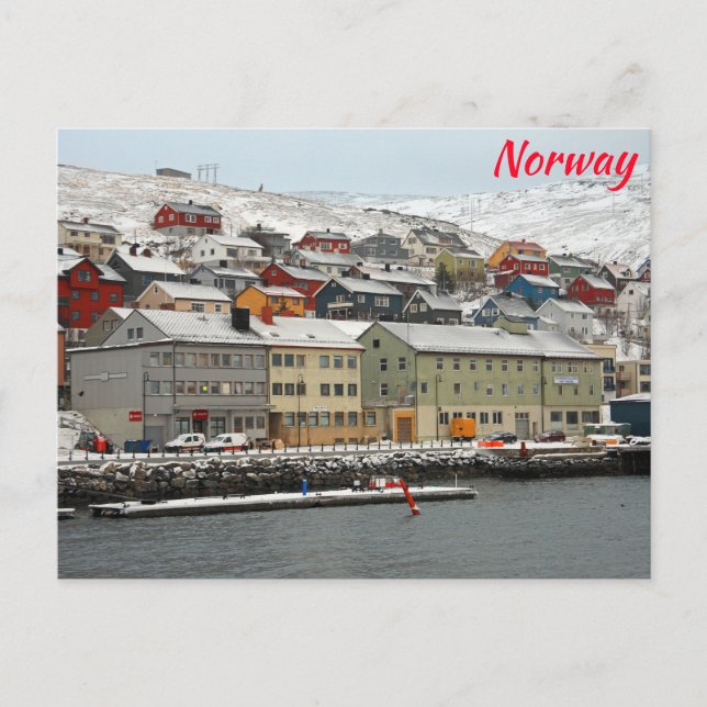 Honningsvåg, Norwegen Postkarte (Vorderseite)